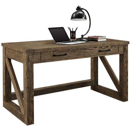 AVONDALE Writing Desk, 58" X 28" X 31", Ash solids and veneers Top, Weathered Oak IMAE384